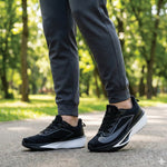 BLACK MEMORY FOAM COMFORT TRAINER - Hi-Street
