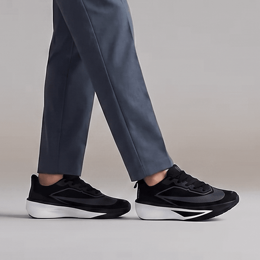 BLACK MEMORY FOAM COMFORT TRAINER - Hi-Street