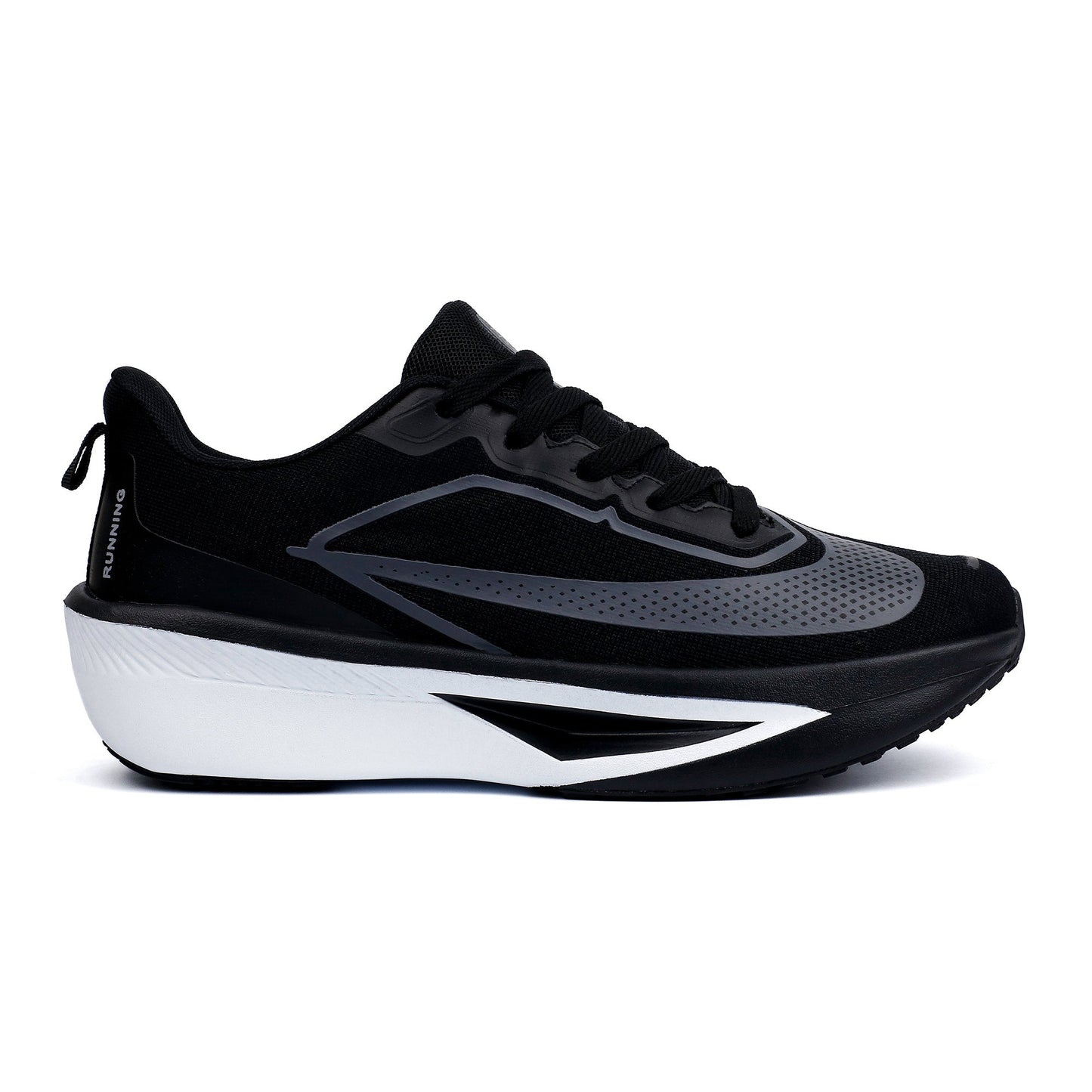 BLACK MEMORY FOAM COMFORT TRAINER - Hi-Street