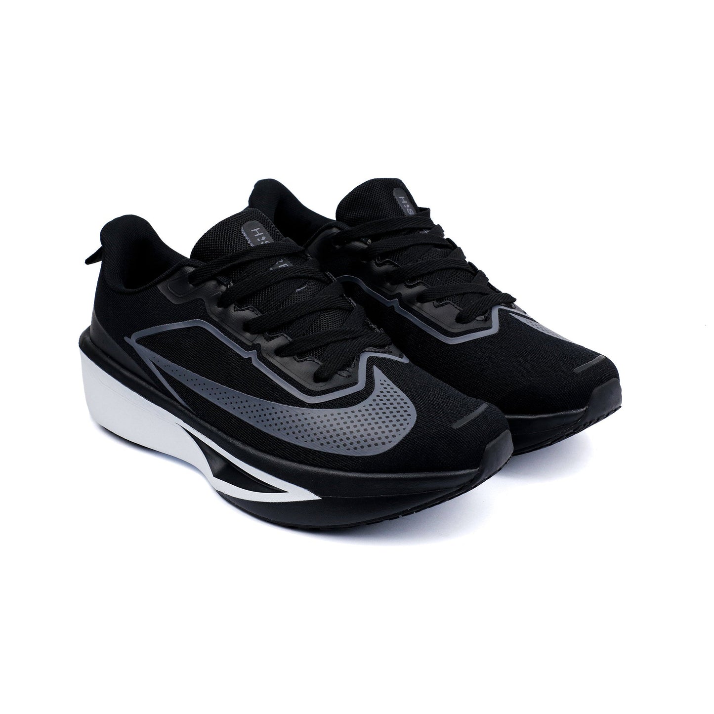 BLACK MEMORY FOAM COMFORT TRAINER - Hi-Street