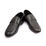 BLACK MULTI LEATHER SHOES - Hi-Street