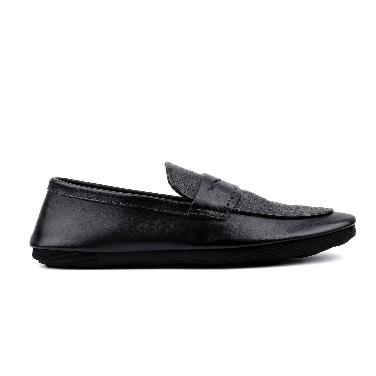 BLACK MULTI LEATHER SHOES - Hi-Street