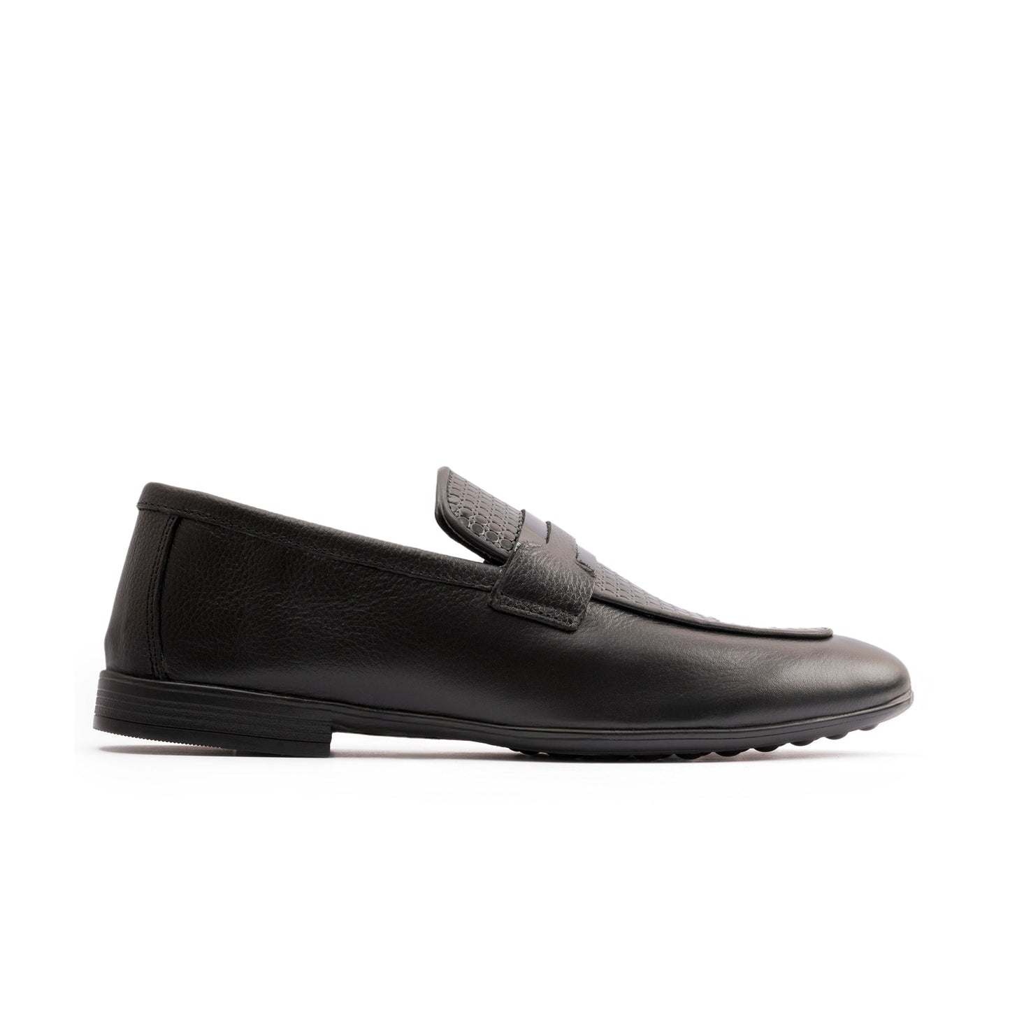 BLACK MULTI LEATHER SHOES - Hi-Street
