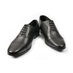 BLACK OXFORD LEATHER SHOES - Hi-Street