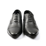 BLACK OXFORD LEATHER SHOES - Hi-Street