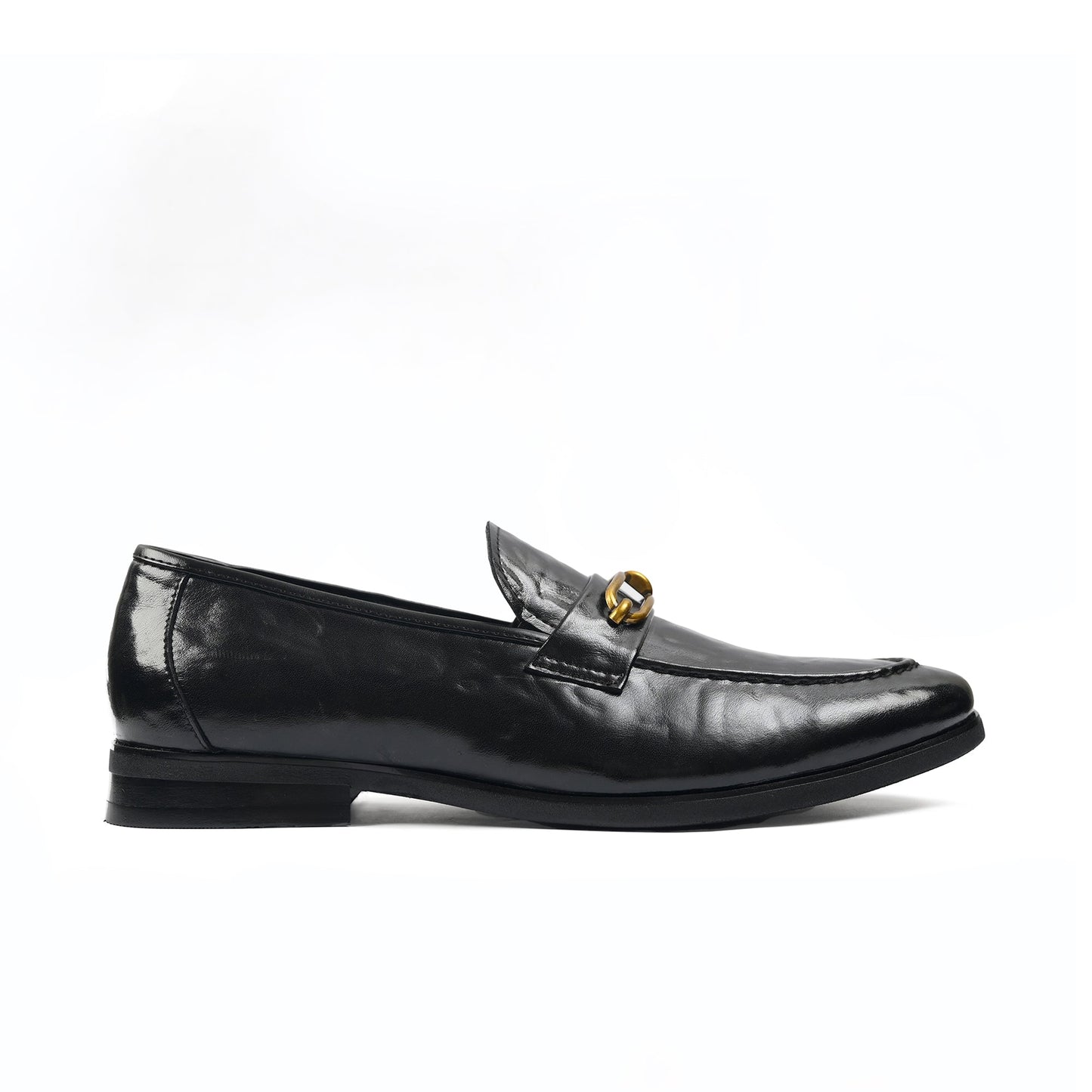 BLACK PATENT BUCKLE SHOES - Hi-Street