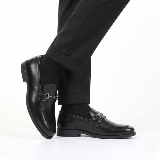BLACK PATENT LEATHER BUCKLE SHOES - Hi-Street