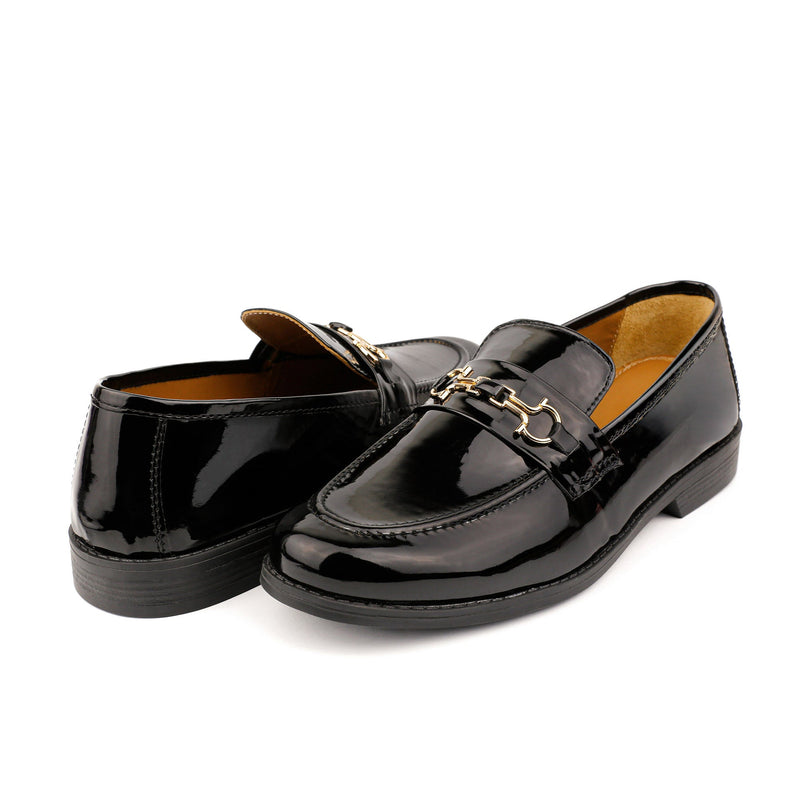 BLACK PATENT LEATHER SHOES - Hi-Street