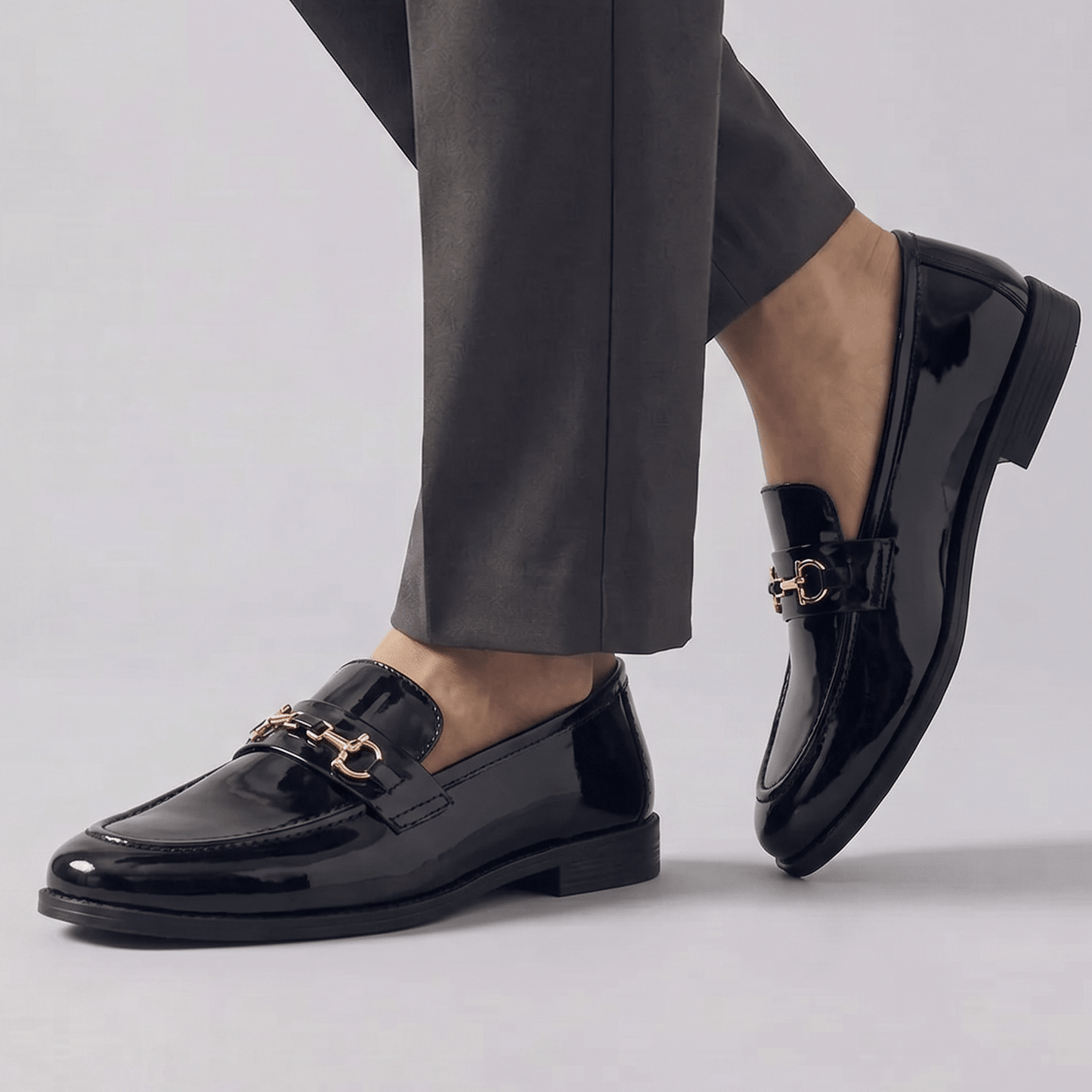 BLACK PATENT LEATHER SHOES - Hi-Street