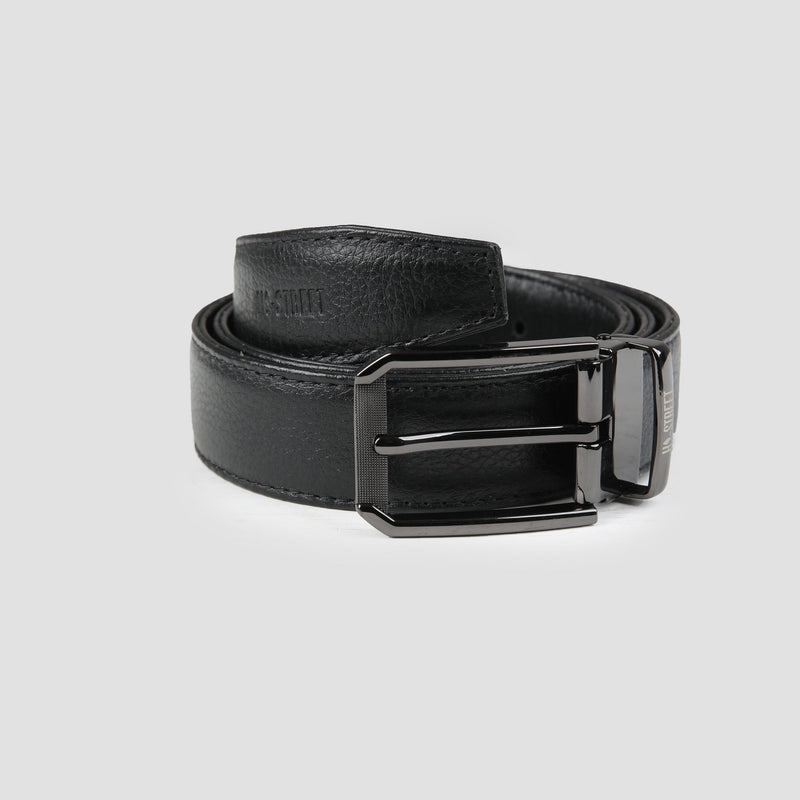BLACK PREMIUM LEATHER BELT - Hi-Street