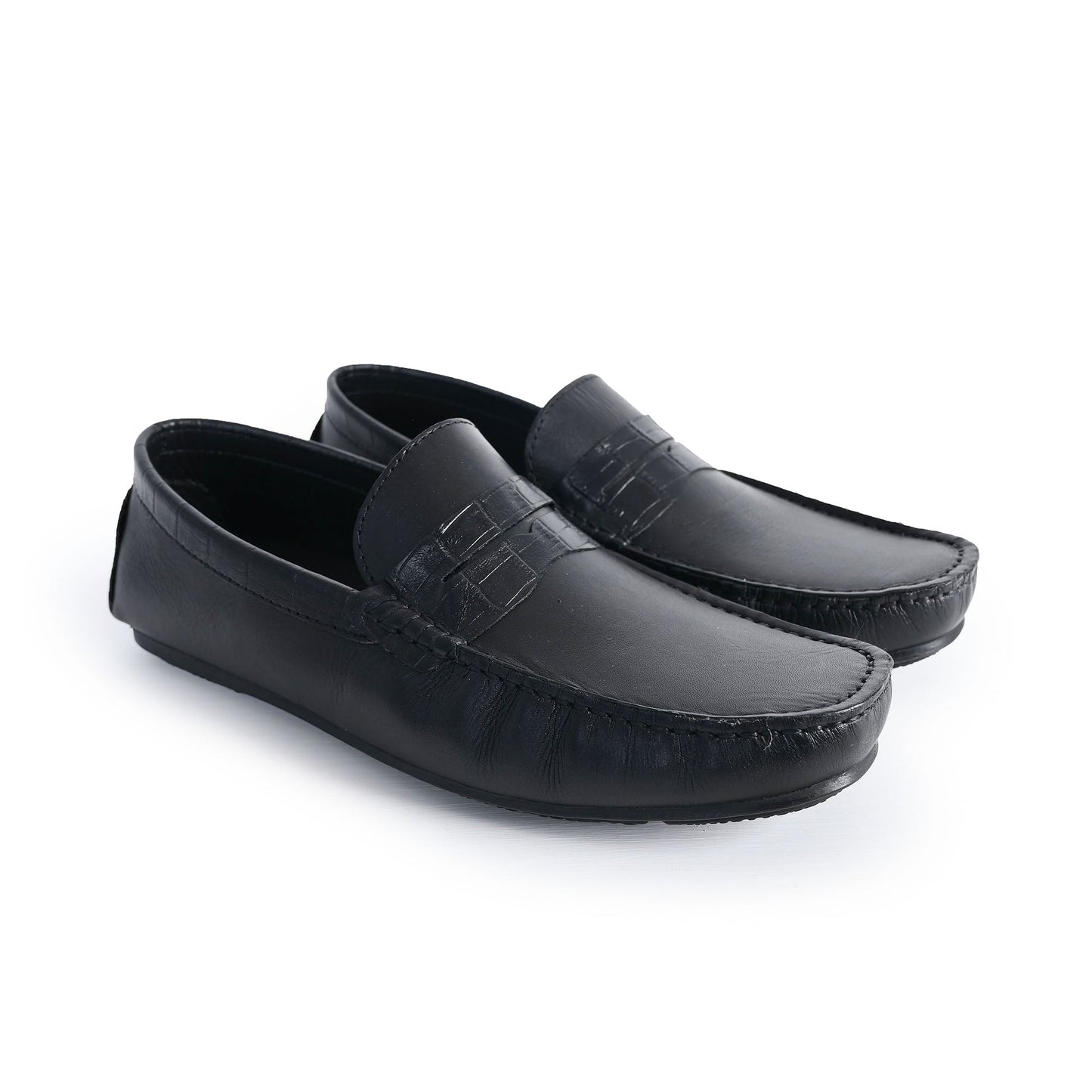 BLACK SOFT LEATHER COMFORT LOAFER - Hi-Street