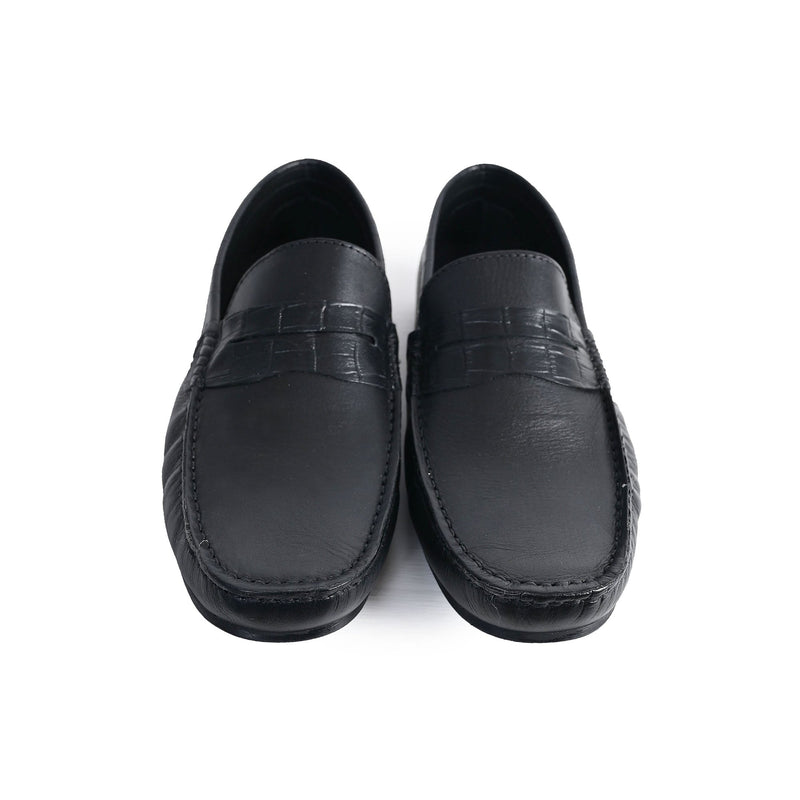 BLACK SOFT LEATHER COMFORT LOAFER - Hi-Street