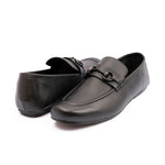 BLACK SOFT LEATHER MOCCASINS - Hi-Street