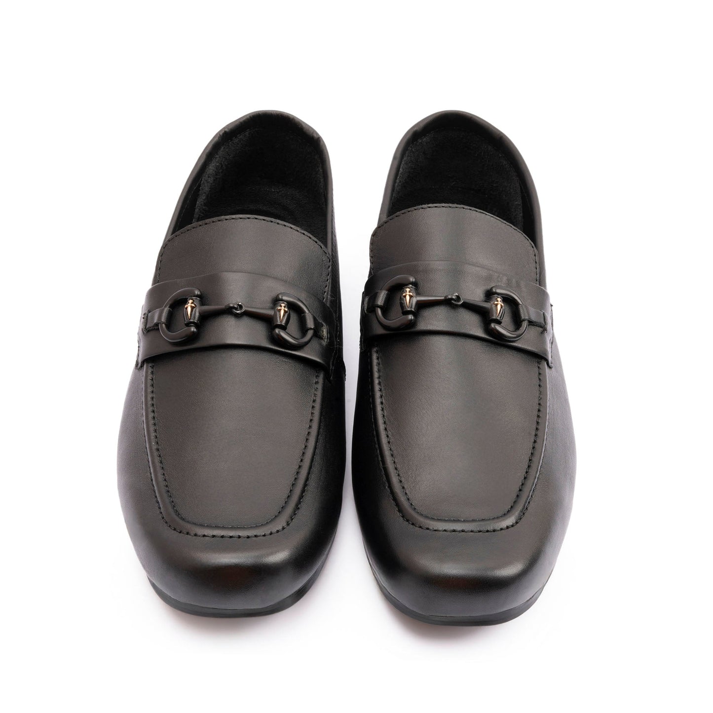 BLACK SOFT LEATHER MOCCASINS - Hi-Street