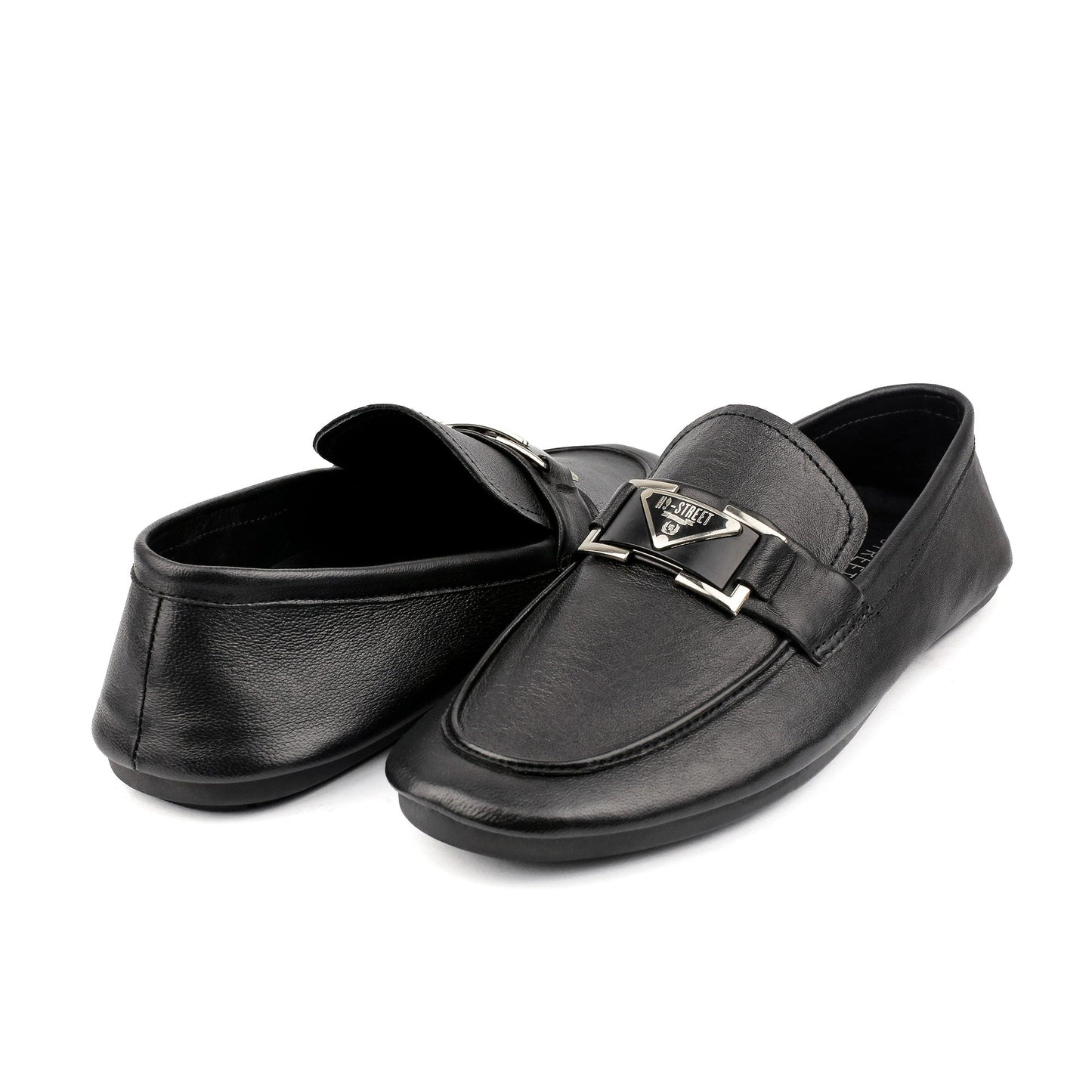 BLACK SOFT LEATHER SHOES - Hi-Street