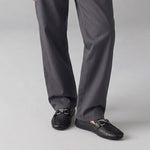 BLACK SOFT LEATHER SHOES - Hi-Street