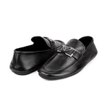 BLACK SOFT LEATHER SHOES - Hi-Street