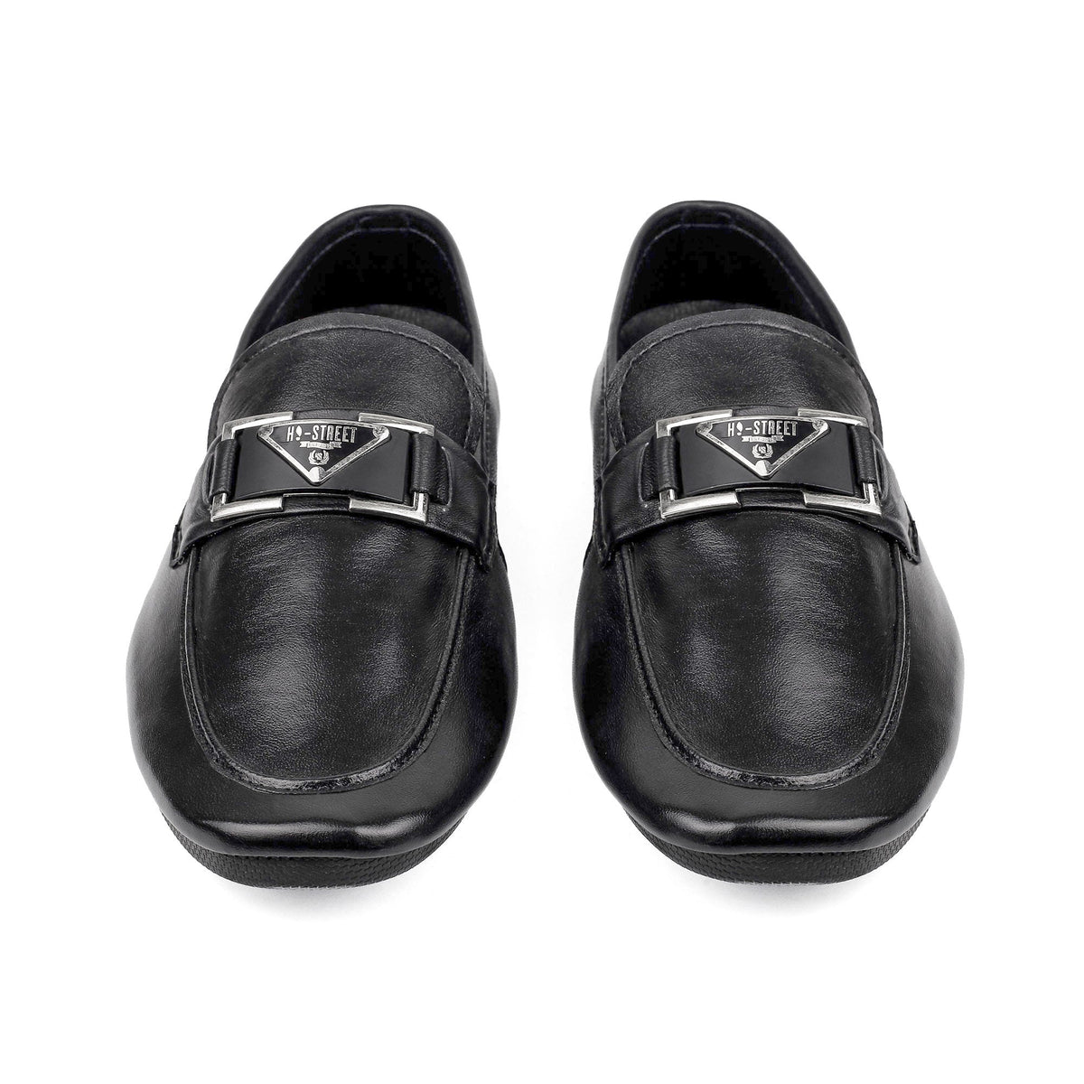 BLACK SOFT LEATHER SHOES - Hi-Street