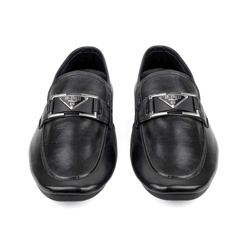 BLACK SOFT LEATHER SHOES - Hi-Street