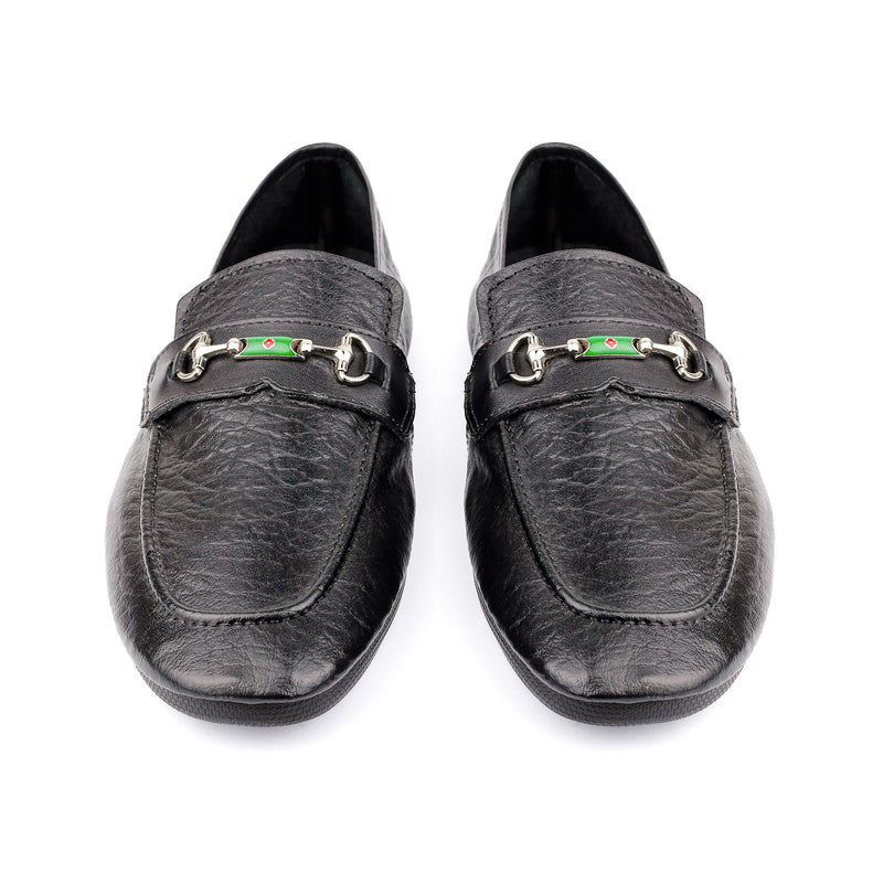 BLACK SOFT LEATHER SHOES - Hi-Street