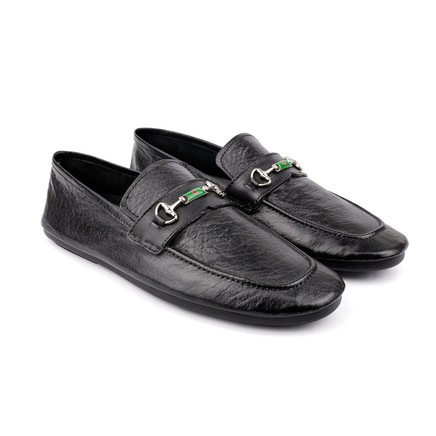 BLACK SOFT LEATHER SHOES - Hi-Street