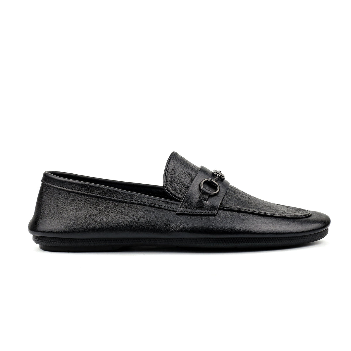BLACK SOFT LEATHER SHOES - Hi-Street