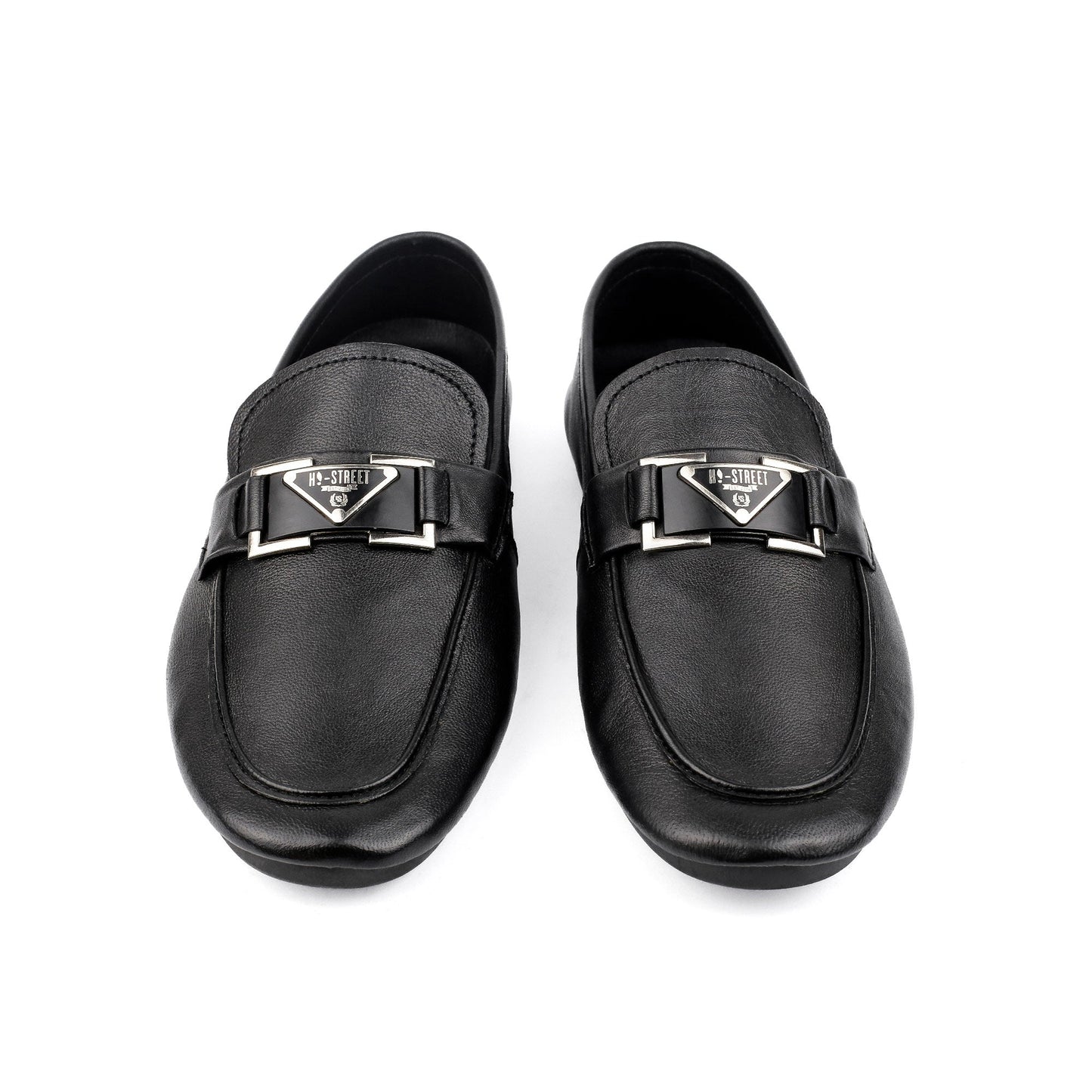 BLACK SOFT LEATHER SHOES - Hi-Street