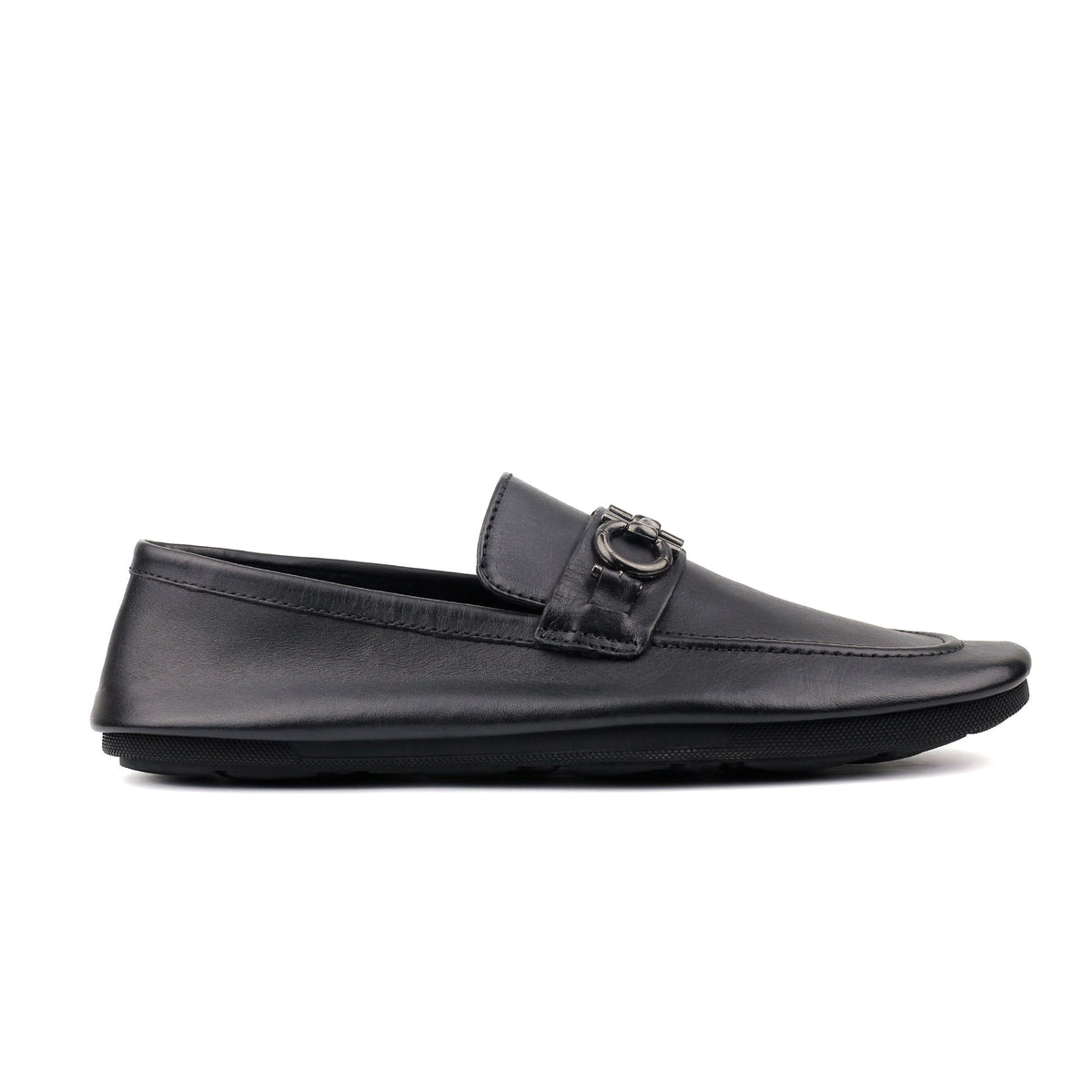 BLACK SOFT LEATHER SHOES - Hi-Street