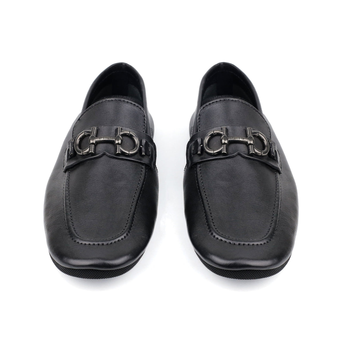 BLACK SOFT LEATHER SHOES - Hi-Street