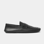 BLACK SPLIT LEATHER LOAFER - Hi-Street