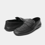 BLACK SPLIT LEATHER LOAFER - Hi-Street
