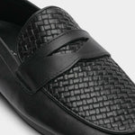BLACK SPLIT LEATHER LOAFER - Hi-Street