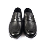 BLACK SPLIT LEATHER SHOES - Hi-Street