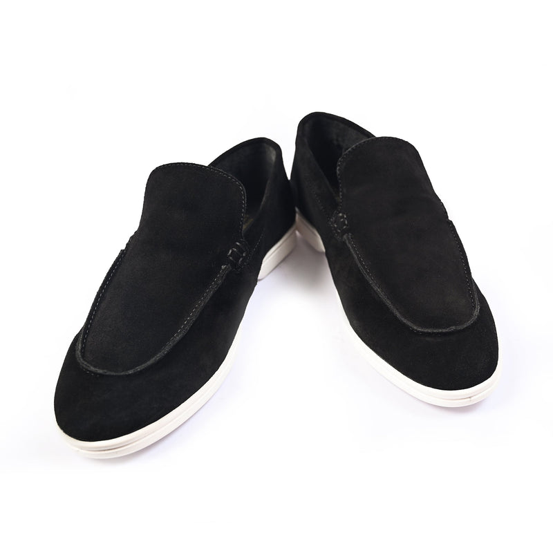 BLACK SUED OLD MONEY SHOES - Hi-Street