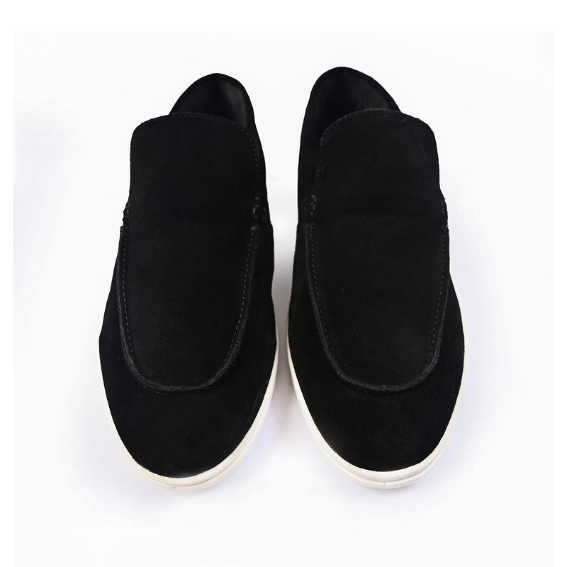 BLACK SUED OLD MONEY SHOES - Hi-Street