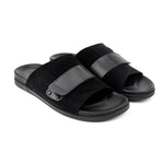 BLACK SUEDE COMFORT SLIPPER - Hi-Street