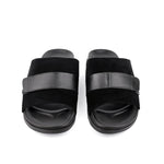 BLACK SUEDE COMFORT SLIPPER - Hi-Street
