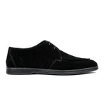 BLACK SUEDE LACE UP SHOES - Hi-Street