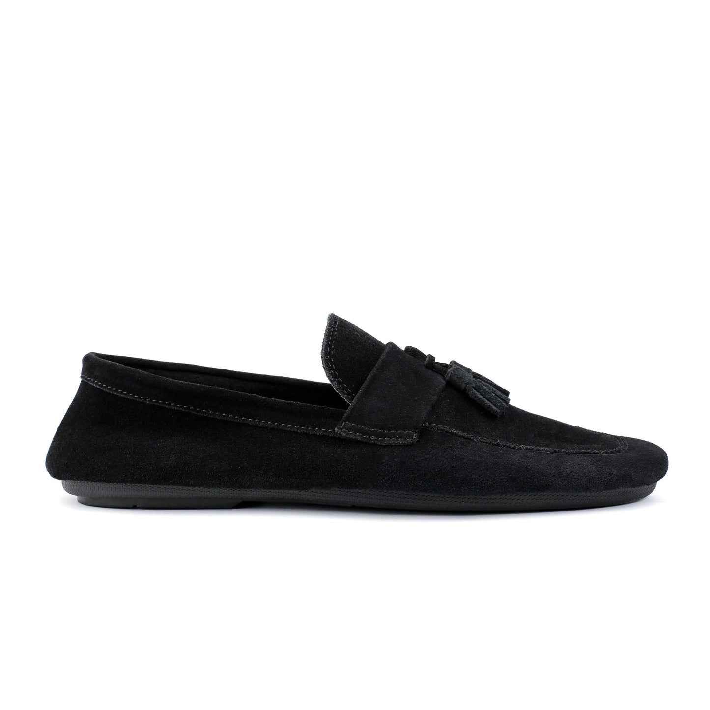 BLACK SUEDE LEATHER SHOES - Hi-Street