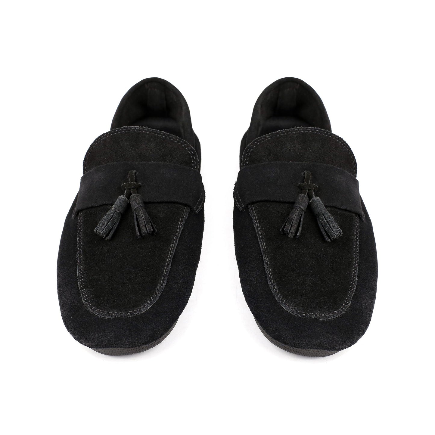 BLACK SUEDE LEATHER SHOES - Hi-Street