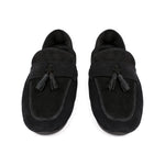 BLACK SUEDE LEATHER SHOES - Hi-Street