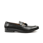 BLACK TASSEL LEATHER SHOES - Hi-Street