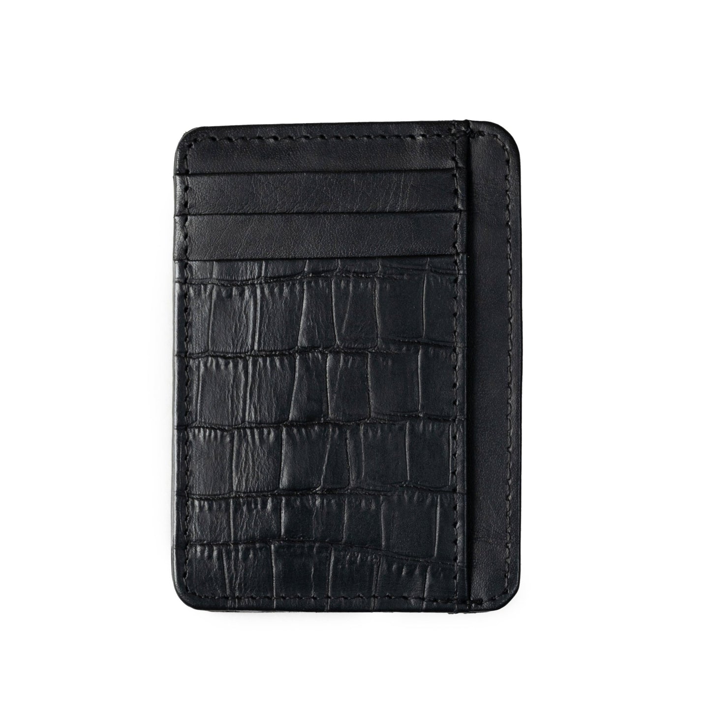 BLACK TEXTURED SMART WALLET - Hi-Street