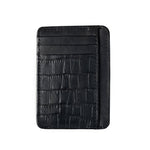 BLACK TEXTURED SMART WALLET - Hi-Street