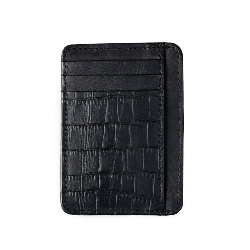 BLACK TEXTURED SMART WALLET - Hi-Street