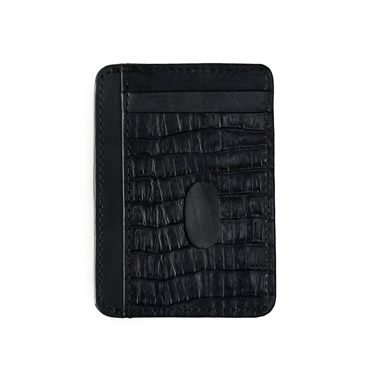 BLACK TEXTURED SMART WALLET - Hi-Street