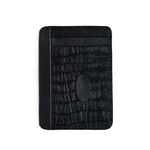 BLACK TEXTURED SMART WALLET - Hi-Street