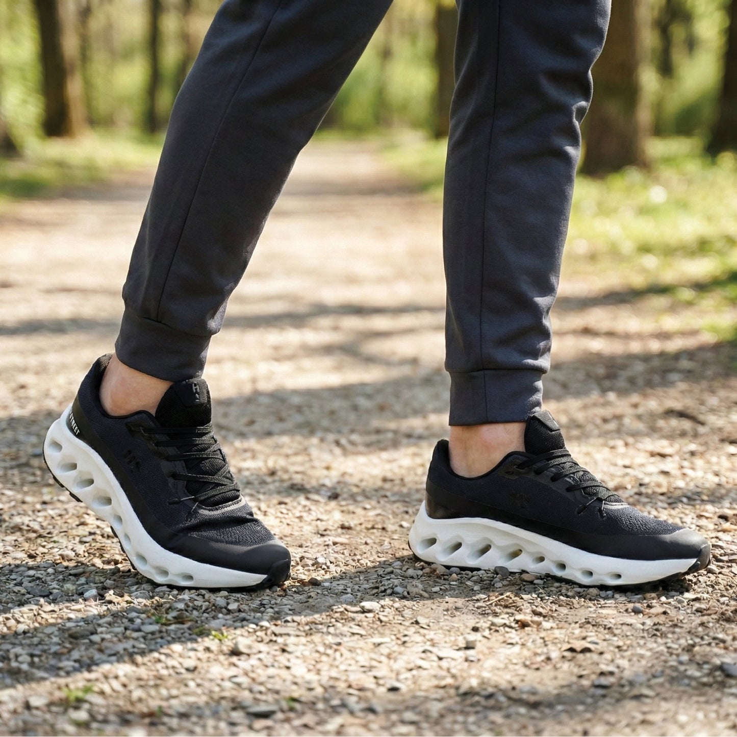 BLACK ULTRA CUSHIONING SHOES - Hi-Street