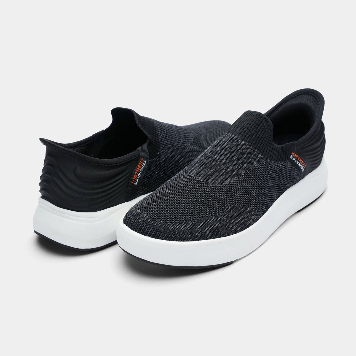BLACK ULTRA LIGHT SLIP ONS SHOES - Hi-Street