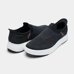 BLACK ULTRA LIGHT SLIP ONS SHOES - Hi-Street